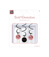 Roze Zwarte Hangdecoratie Congrats